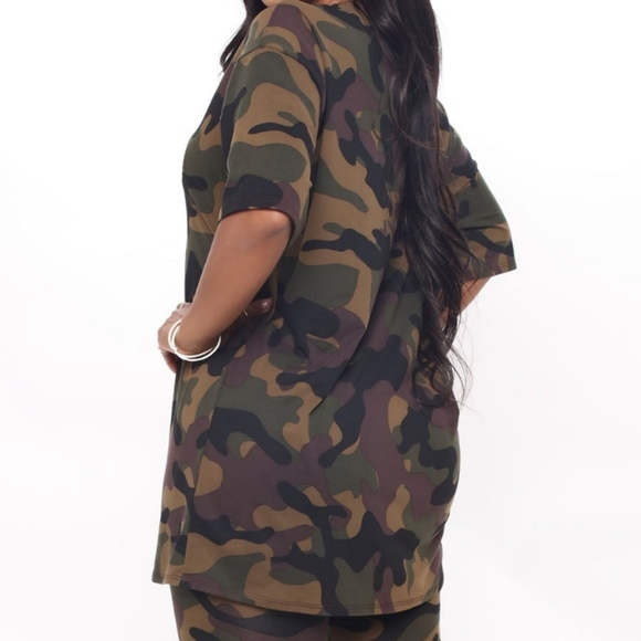 ๐FASHION NOVA Camo Leggin Set in Brown/Green Camo - Picture 6 of 11